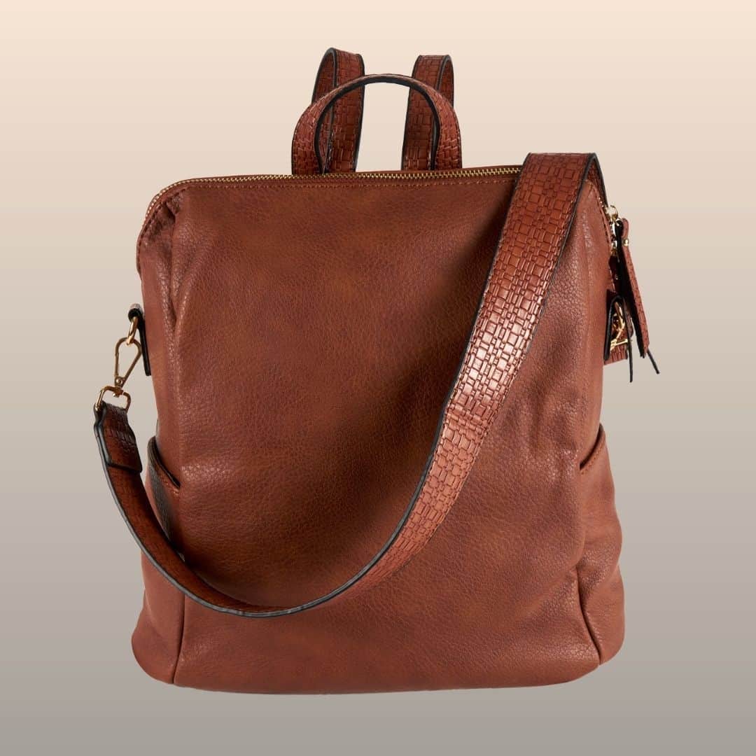 Mochila de cuero PU. Bolso mochila para mujer - Imagen 3