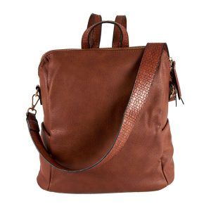 Mochila de cuero PU. Bolso mochila para mujer