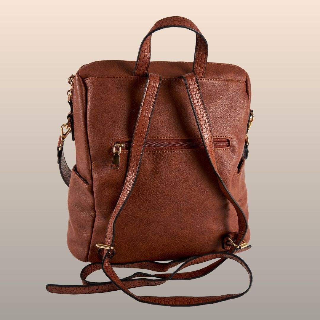 Mochila de cuero PU. Bolso mochila para mujer - Imagen 4