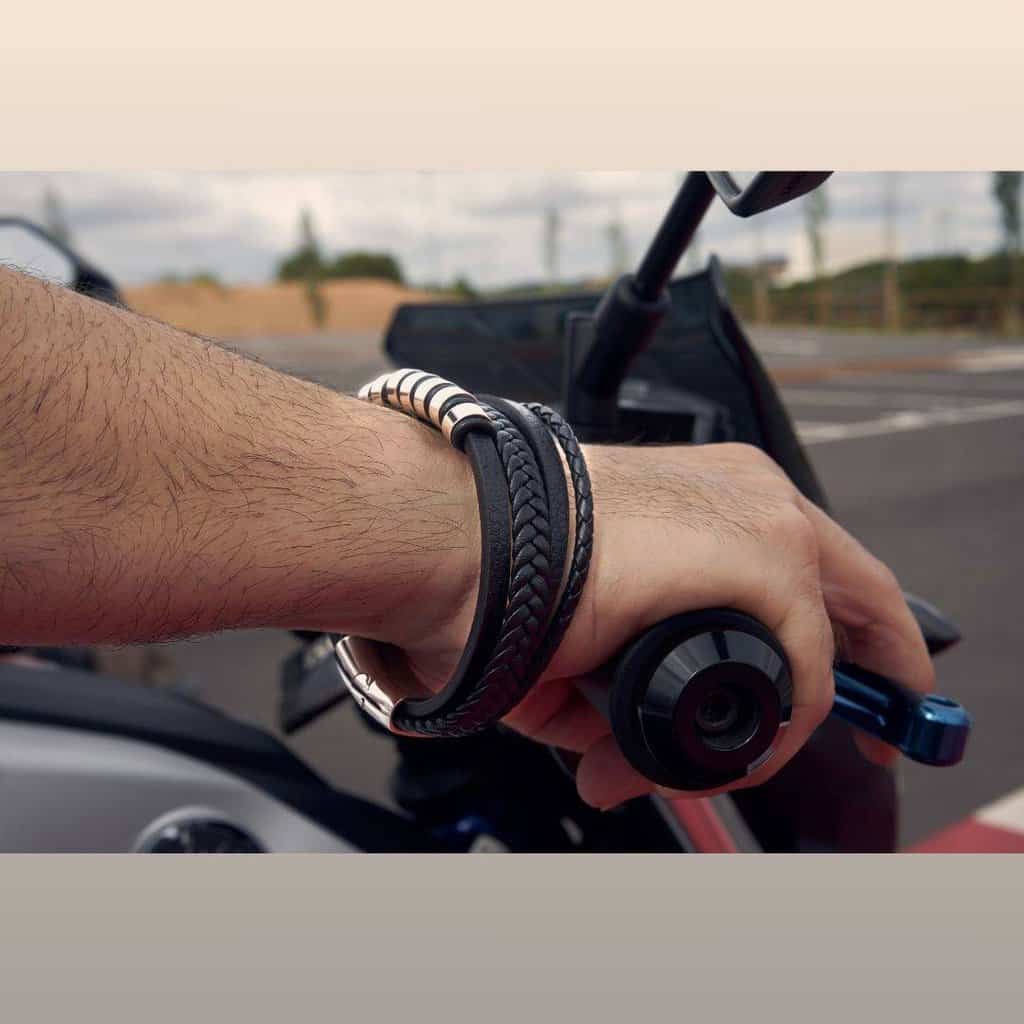 Pulsera de cuero para hombre
